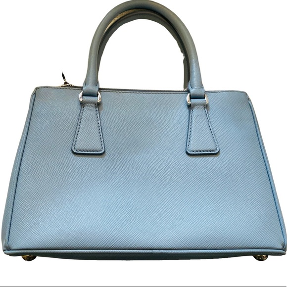 💎Auth Prada Saffiano Small Gallerina Sky Blue Tote- SUPER SALE!!!💎 - Picture 2 of 8